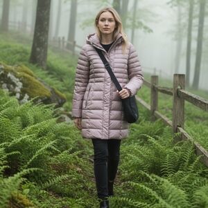 EUC Kenneth Cole Blush Puffer Coat